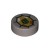 Flat Tile 1x1 Round Number 207 Silver Metallic