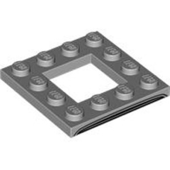 Frame Plate 4x4 Number 1 Medium Stone Grey