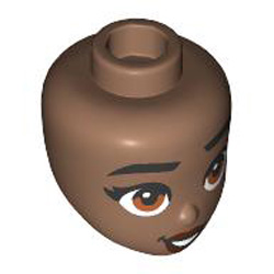 Mini Doll Head Number 338 Medium Brown