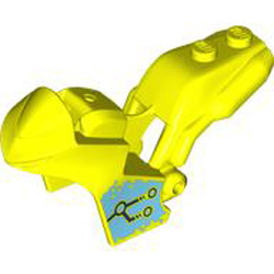 Motorcycle Fairing Number 32 Vibrant Yellow