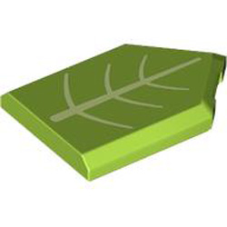 Flat Tile 2x3 with Angle Number 135 Bright Yellowish Green