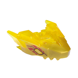 Creature Head Number 115 Transparent Yellow