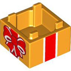 Box 2x2 Bottom Number 7 Flame Yellowish Orange