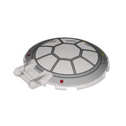 Cockpit Diameter 47.79 with Shaft Diameter 3.2 with Gray Sections and Red Dot Transparent