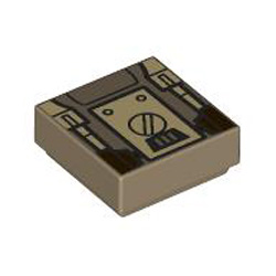 Flat Tile 1x1 Number 301 Sand Yellow