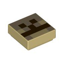 Flat Tile 1x1 Number 303 Brick Yellow