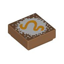 Flat Tile 1x1 Number 311 Medium Nougat