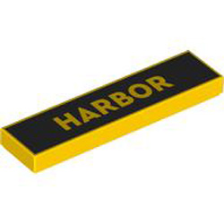 Flat Tile 1x4 Number 216 Bright Yellow
