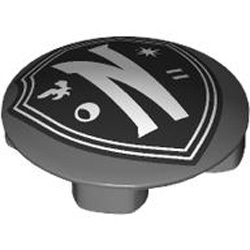 Slide Shoe Round 2x2 Number 32 Dark Stone Grey