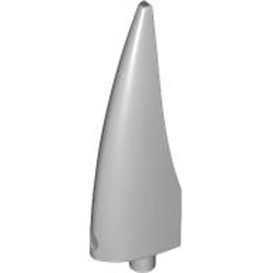 Claw 1x4x1 with Diameter 3.2 Shaft Medium Stone Grey