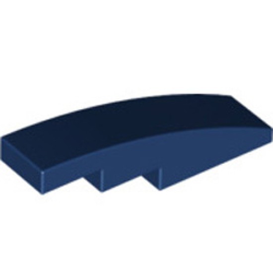 Brick with Bow Curve Slope 1x4 Earth Blue