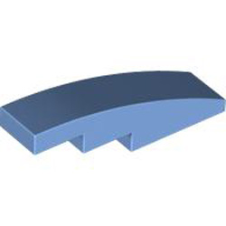 Brick with Bow Curve Slope 1x4 Medium Blue