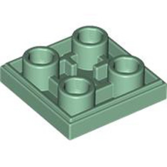 Flat Tile 2x2 Inverted Sand Green