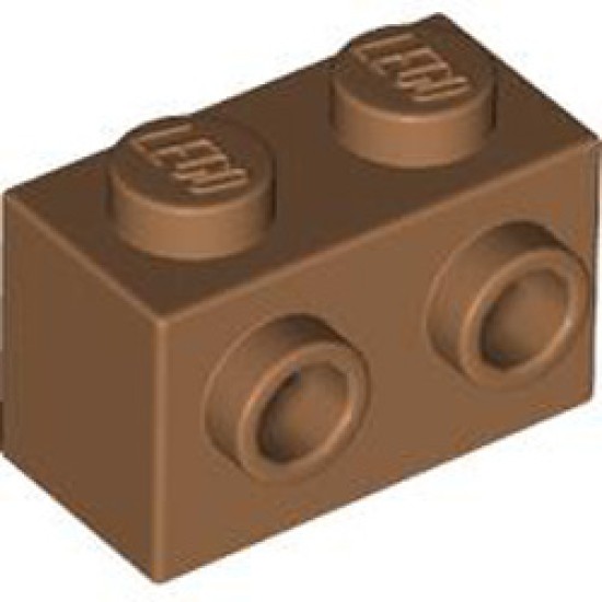 Brick 1x2 with 2 Knobs Medium Nougat