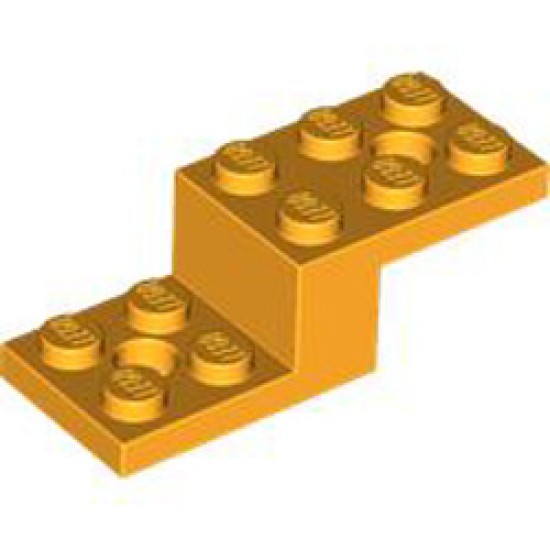 Stone 1x2x1 1/3 with 2 Plates 2x2 Flame Yellowish Orange