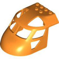 Helicopter Front 6x8x4 Bright Orange