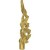 Flame 3x10x1 with Cross Hole Warm Gold