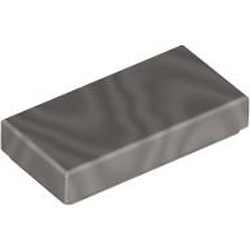 Flat Tile 1x2 Number 219 Silver Ink