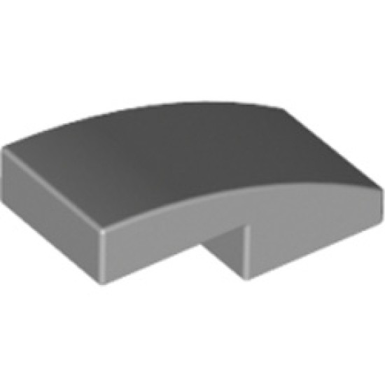 Plate with Bow 1x2x2/3 Medium Stone Grey