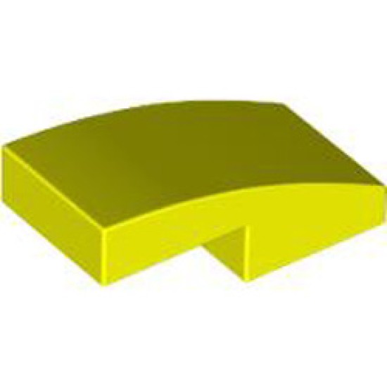 Plate with Bow 1x2x2/3 Vibrant Yellow