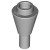Cone 1x1 Inverted with Shaft Medium Stone Grey