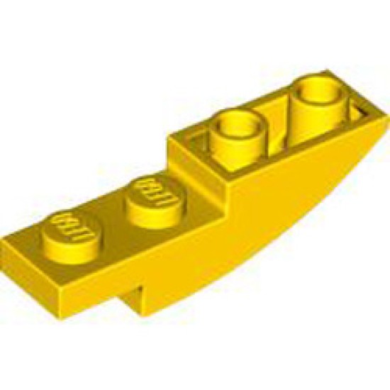 Brick 1x4x1 Inverted Bow Bright Yellow