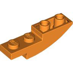 Brick 1x4x1 Inverted Bow Bright Orange