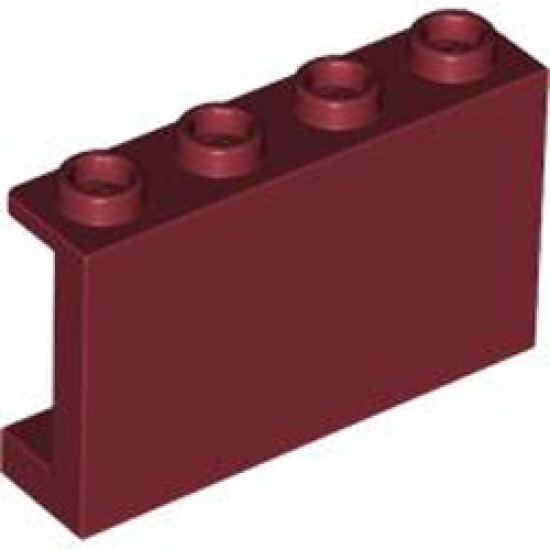 Wall Element 1x4x2 Dark Red