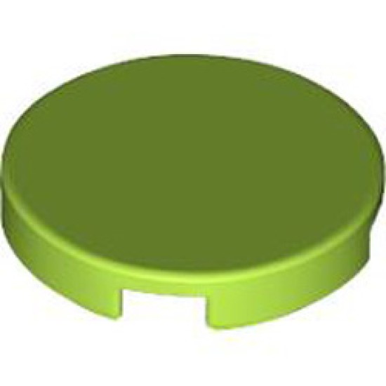 Flat Tile 2x2 Round Bright Yellowish Green