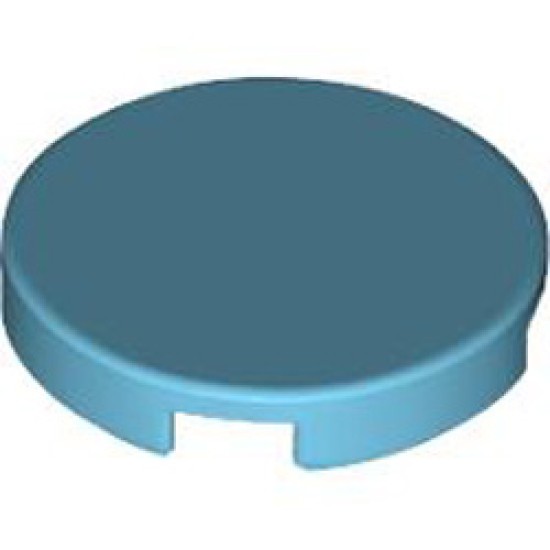 Flat Tile 2x2 Round Medium Azur