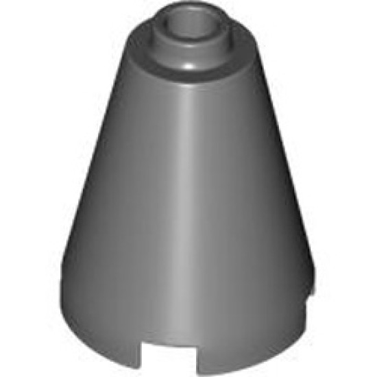 Nose Cone 2x2x2 Dark Stone Grey