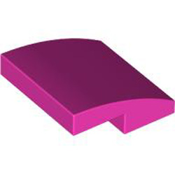 Plate with Bow 2x2x2/3 Bright Purple