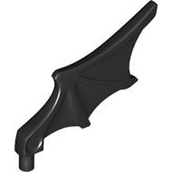 Animal Wing with Shaft 4MM Black