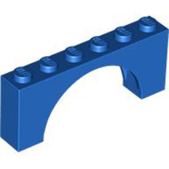 Brick with Inside Bow 1x6x2 Bright Blue