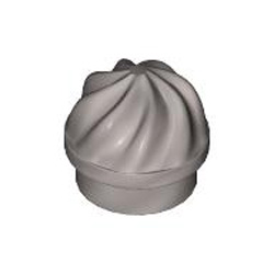 1x1 Decoration Top Number 1 Silver Metallic