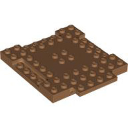 Plate 8x8x6.4, 3 Cut Out and 1 Wing Medium Nougat
