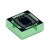Flat Tile 1x1 Number 1 Transparent Green
