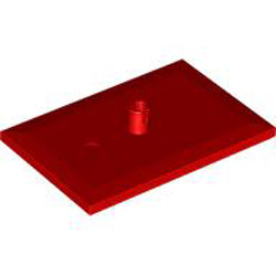 Bogie Plate 4x6 Bright Red