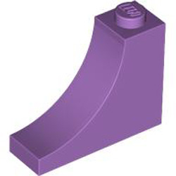Brick 1x3x2 with Inside Bow Medium Lavender