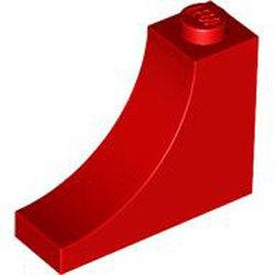 Brick 1x3x2 with Inside Bow Bright Red