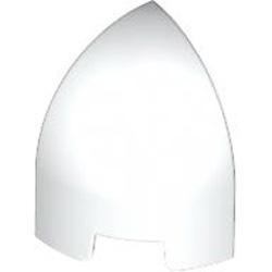 1/4 Sphere 1x1x1 1/3 White