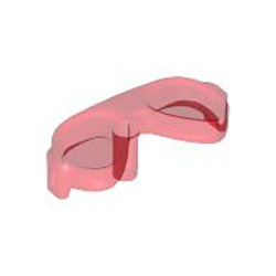 Sunglasses with 1.5 Connector Transparent Red