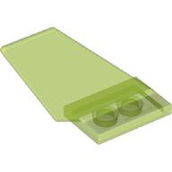 Rudder 2x6x4 Transparent Bright Green