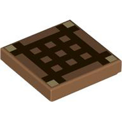 Flat Tile 2x2 Number 236 Medium Nougat
