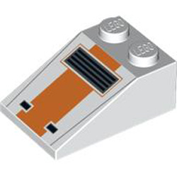 Roof Tile 2x3/25 Degree Decorated Number 31 White