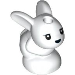 Bunny Baby Decorated Number 1 White