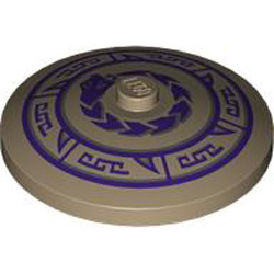 Round Plate Diameter 32x6.4 Number 17 Sand Yellow