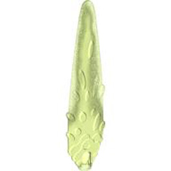 Weapon with Cross Hole Number 5 Transparent Green with Opalescence