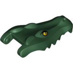 Crocodile Head Number 1 Earth Green