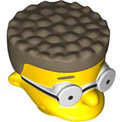 Mini Head Number 3 Number 1 Bright Yellow